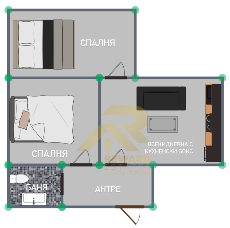 Продава 3-СТАЕН, гр. София, Света Троица, снимка 13 - Aпартаменти - 47788886