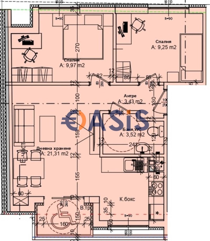 Продава 3-СТАЕН, гр. Бургас, Център, снимка 12 - Aпартаменти - 49579639