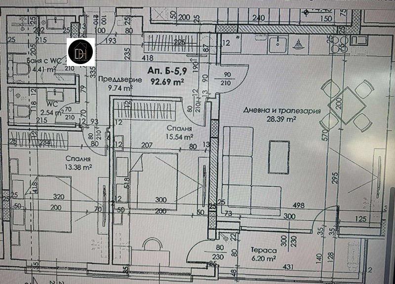 Te koop  2 slaapkamers Plovdiv , Christo Smirnenski , 109 m² | 18152672 - afbeelding [3]