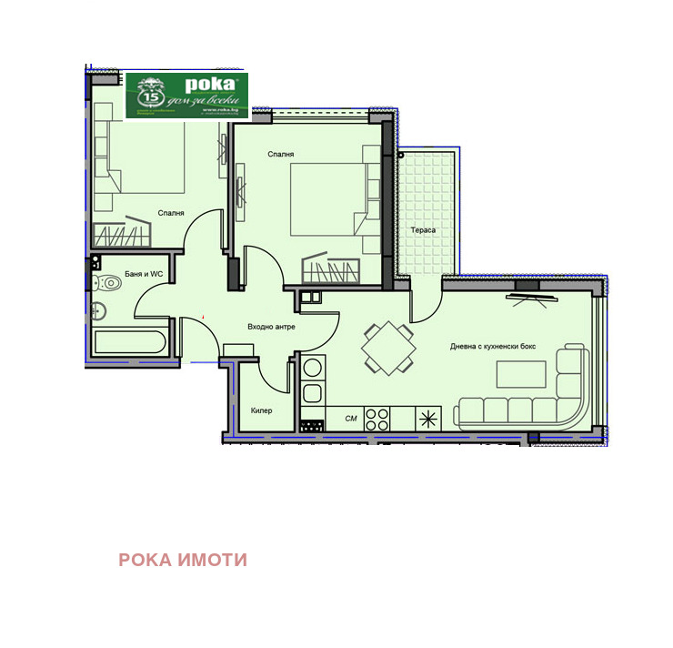 Продава 3-СТАЕН, гр. Стара Загора, Аязмото