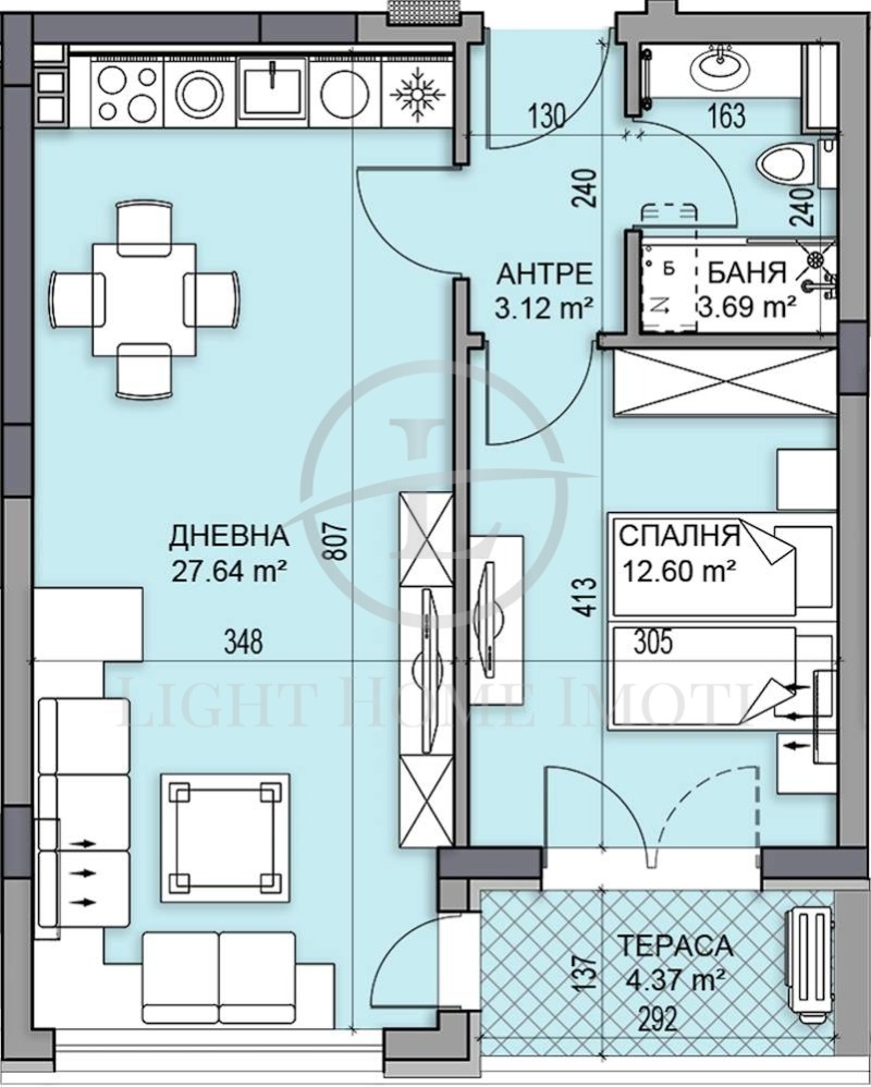 Продава 2-СТАЕН, гр. Пловдив, Гагарин, снимка 7 - Aпартаменти - 48247019