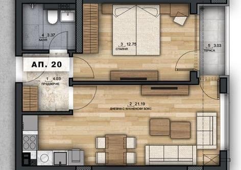 Продава 2-СТАЕН, гр. София, Малинова долина, снимка 3 - Апартаменти - 52846320