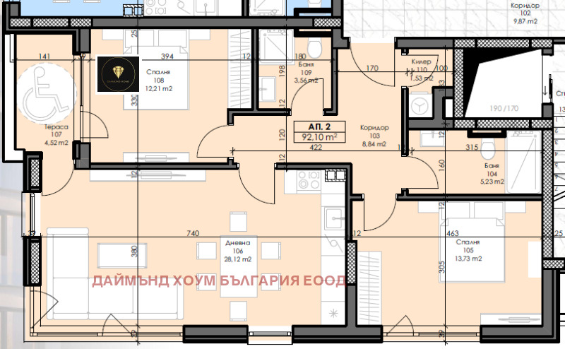 Продава 3-СТАЕН, гр. Пловдив, Христо Смирненски, снимка 2 - Aпартаменти - 47362002