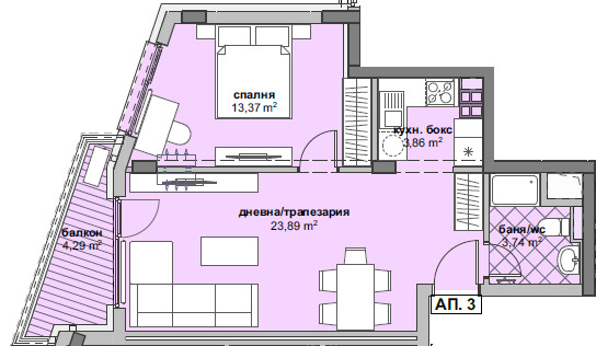 Продава  2-стаен град София , Люлин 7 , 68 кв.м | 43434521 - изображение [4]