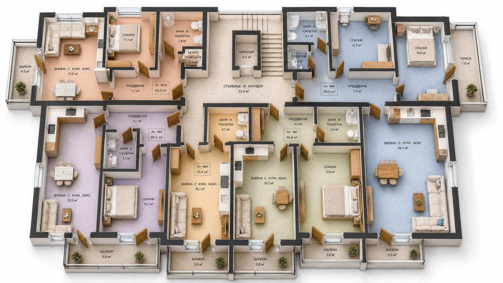 Продава 1-СТАЕН, гр. Варна, Бриз, снимка 13 - Апартаменти - 56099850