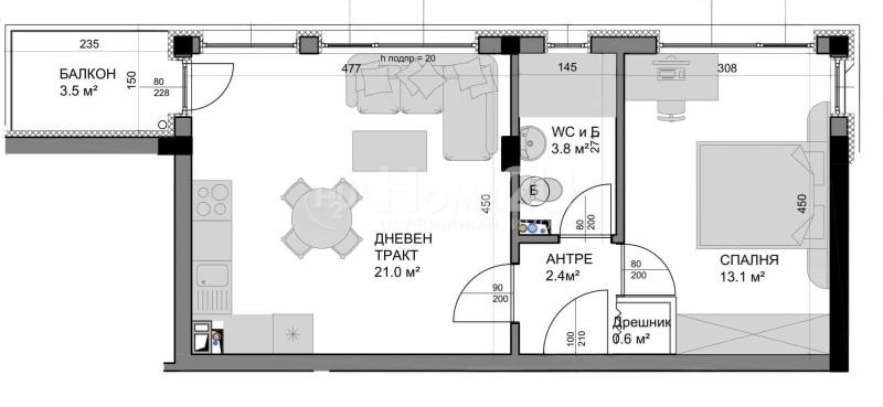Продава  2-стаен град Варна , Владислав Варненчик 1 , 62 кв.м | 54652671 - изображение [4]