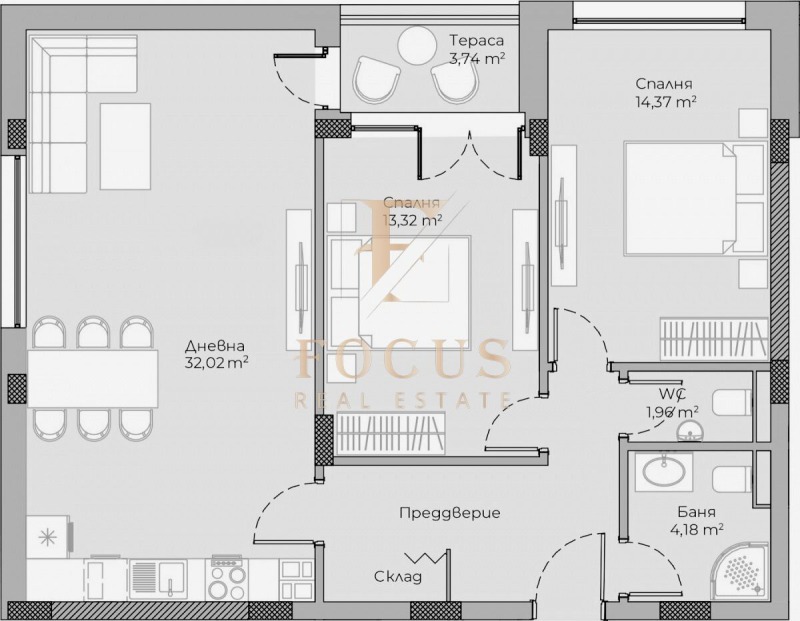 Продава  3-стаен град Пловдив , Христо Смирненски , 104 кв.м | 90811201 - изображение [4]