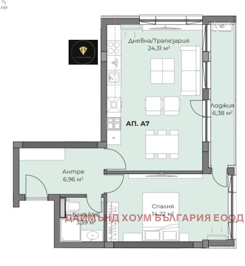 Продава 2-СТАЕН, гр. Пловдив, Христо Смирненски, снимка 2 - Aпартаменти - 48366198