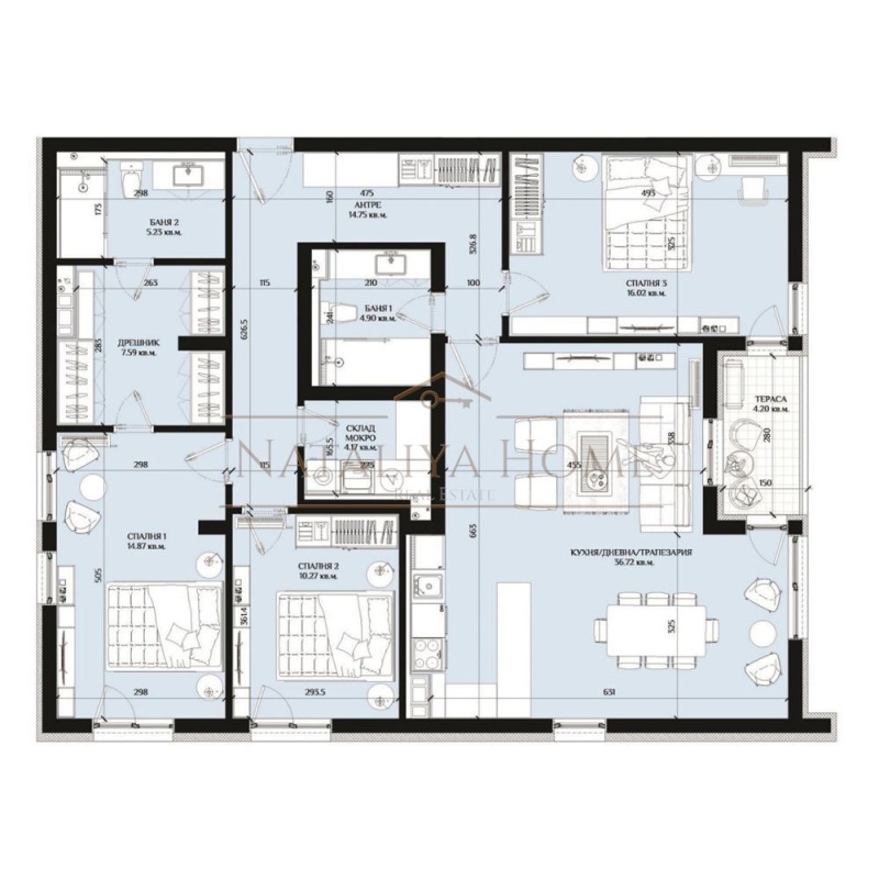 Продава 4-СТАЕН, гр. Бургас, област Бургас, снимка 14 - Апартаменти - 53431142