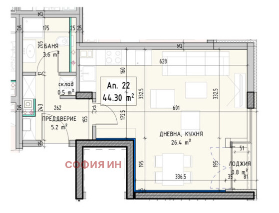 Na prodej  Studio Sofia , Malinova dolina , 54 m2 | 80856699