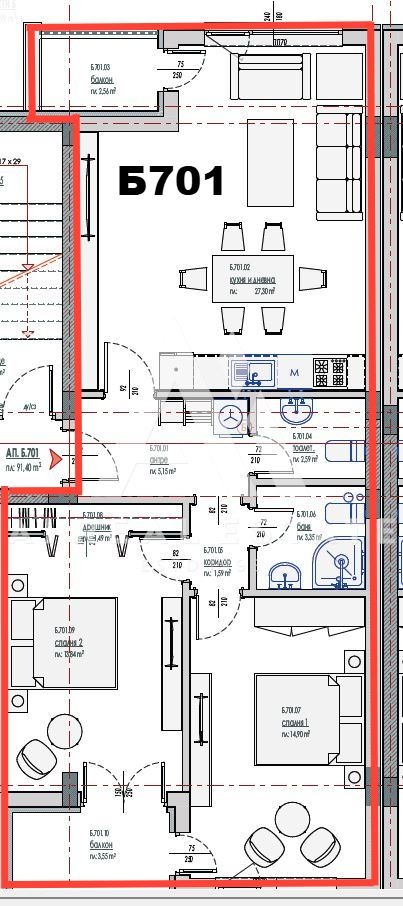 Eladó  2 hálószobás Pleven , Sirok centar , 102 négyzetméter | 52997120 - kép [3]