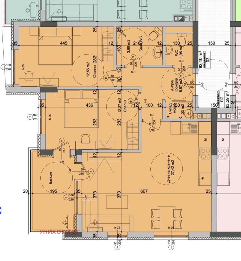 Продава 3-СТАЕН, град Бургас, Мадика • 160000 € / 312932.80 лв. • 79073736 1