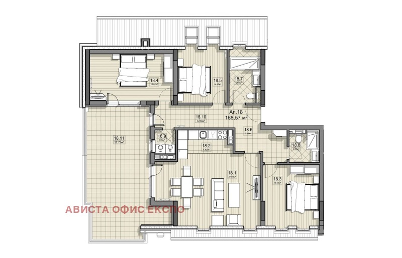 In vendita  3 camere da letto Sofia , Bakston , 169 mq | 26540866 - Immagine [2]