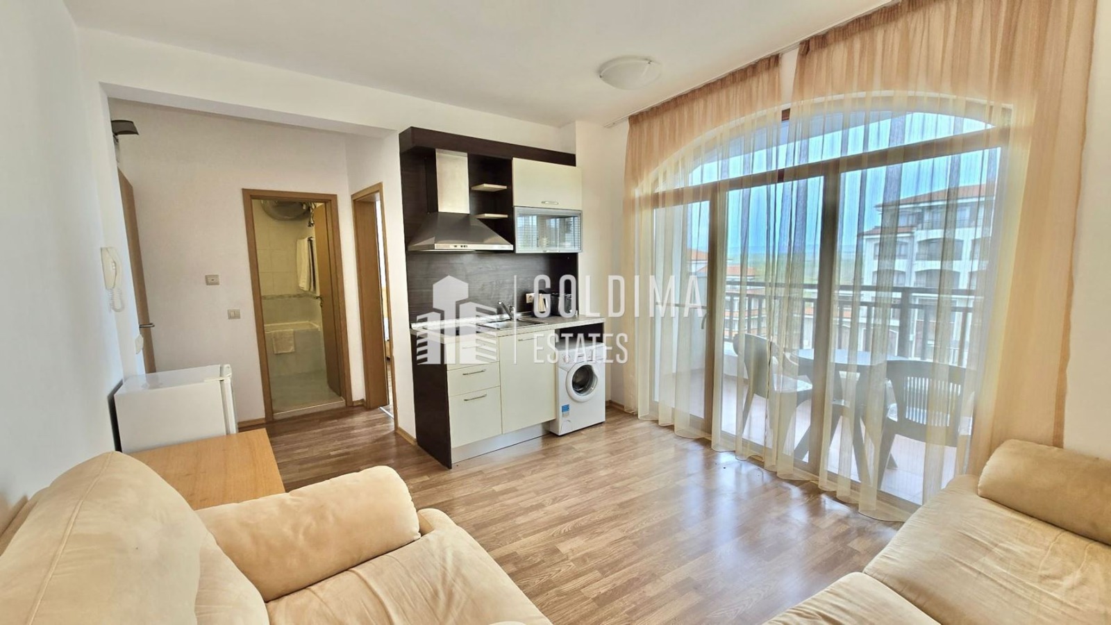 Продава 2-СТАЕН, гр. Ахелой, област Бургас, снимка 3 - Апартаменти - 54578131