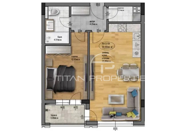 Til salgs  1 soverom Plovdiv , Ostromila , 71 kvm | 15157012 - bilde [2]