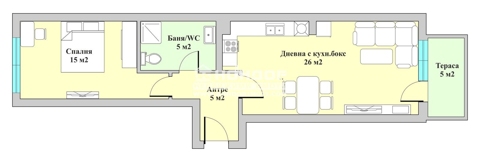 Продава 2-СТАЕН, гр. Пловдив, Въстанически, снимка 2 - Апартаменти - 52888675
