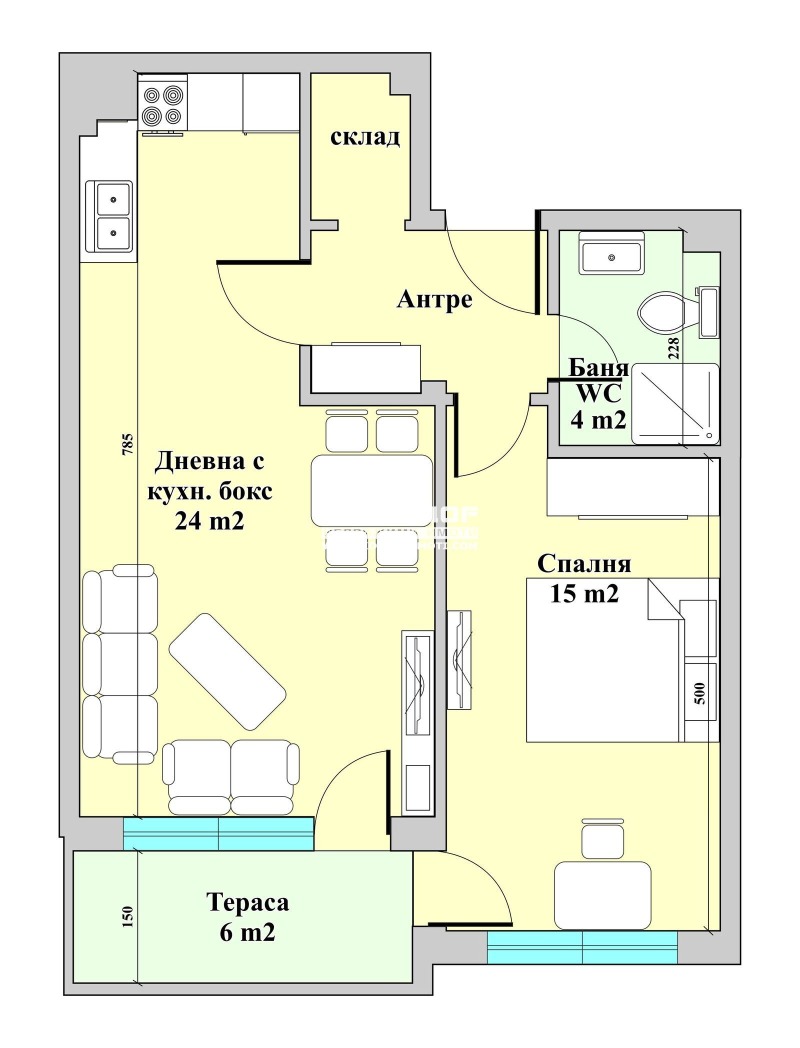 Продава  2-стаен град Пловдив , Христо Смирненски , 72 кв.м | 70491085 - изображение [5]