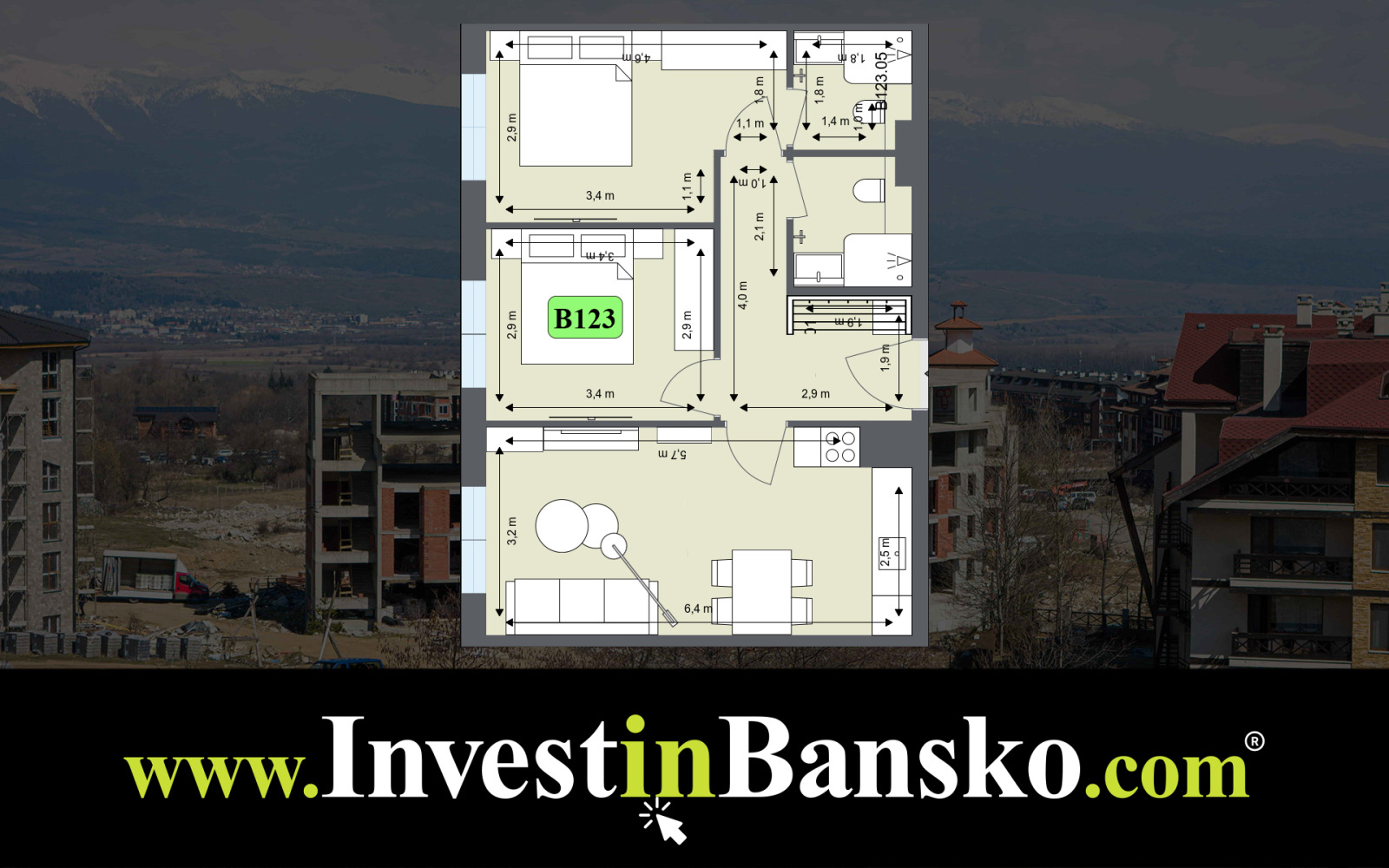Продава 3-СТАЕН, гр. Банско, област Благоевград