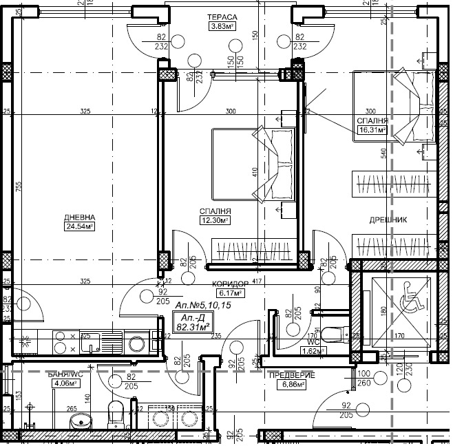 Продава 3-СТАЕН, гр. Плевен, Широк център, снимка 2 - Апартаменти - 53008829