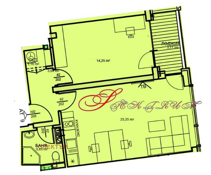 Zu verkaufen  1 Schlafzimmer Sofia , Zentar , 67 qm | 20286647 - Bild [2]