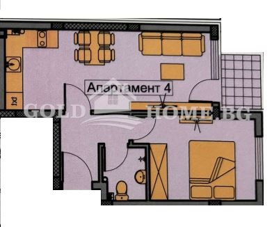 Zu verkaufen  1 Schlafzimmer Plowdiw , Hristo Smirnenski , 61 qm | 71611937 - Bild [2]