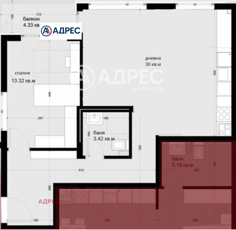 Продается  1 спальня Варна , Изгрев , 81 кв.м | 21854305 - изображение [4]