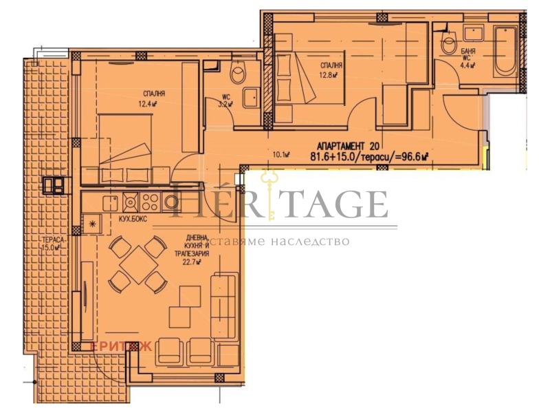 Продава 3-СТАЕН, град София, Люлин - център • 209600 € / 409941.97 лв. • 68694859 1