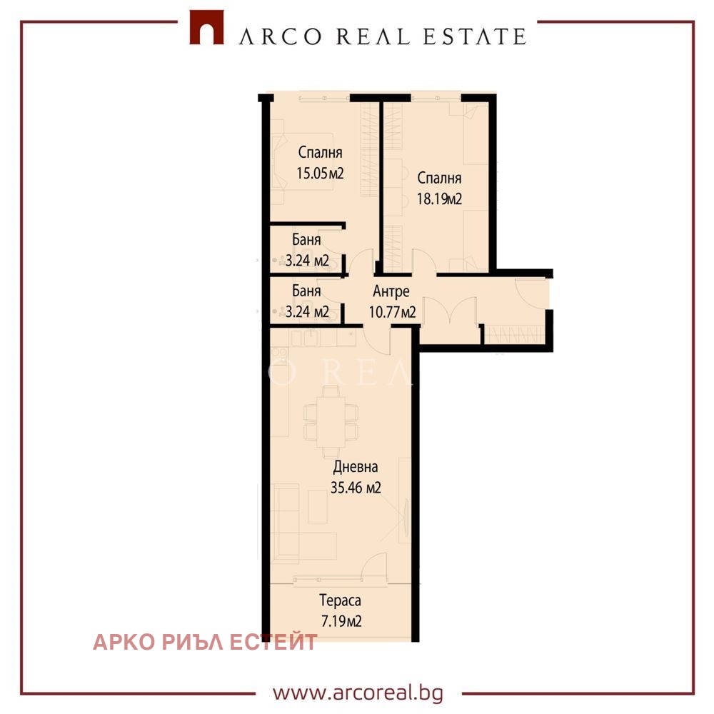 Продава 3-СТАЕН, гр. София, Кръстова вада, снимка 2 - Апартаменти - 51510542