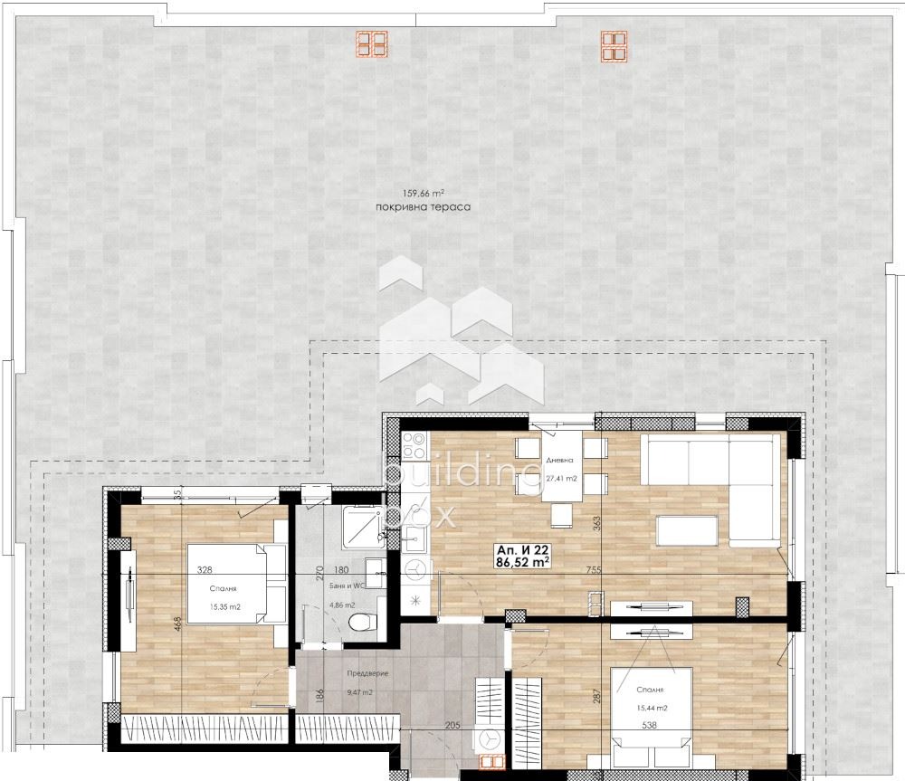 Продава 3-СТАЕН, гр. Пловдив, Остромила, снимка 5 - Апартаменти - 56199353