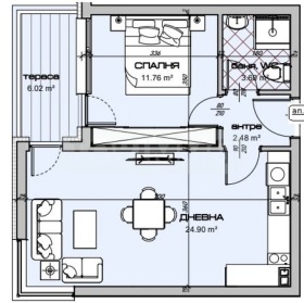 1 dormitorio Vladislav Varnenchik 1, Varna 3