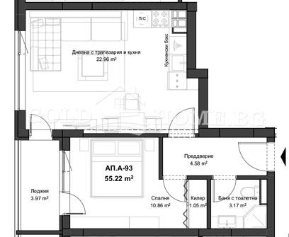 Eladó  1 hálószoba Plovdiv , Kjucsuk Parizs , 65 négyzetméter | 96385715 - kép [2]