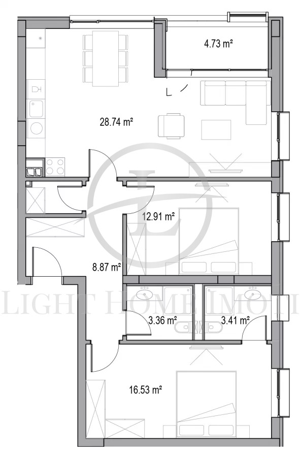 Продава 3-СТАЕН, гр. Пловдив, Христо Смирненски, снимка 4 - Aпартаменти - 48388378