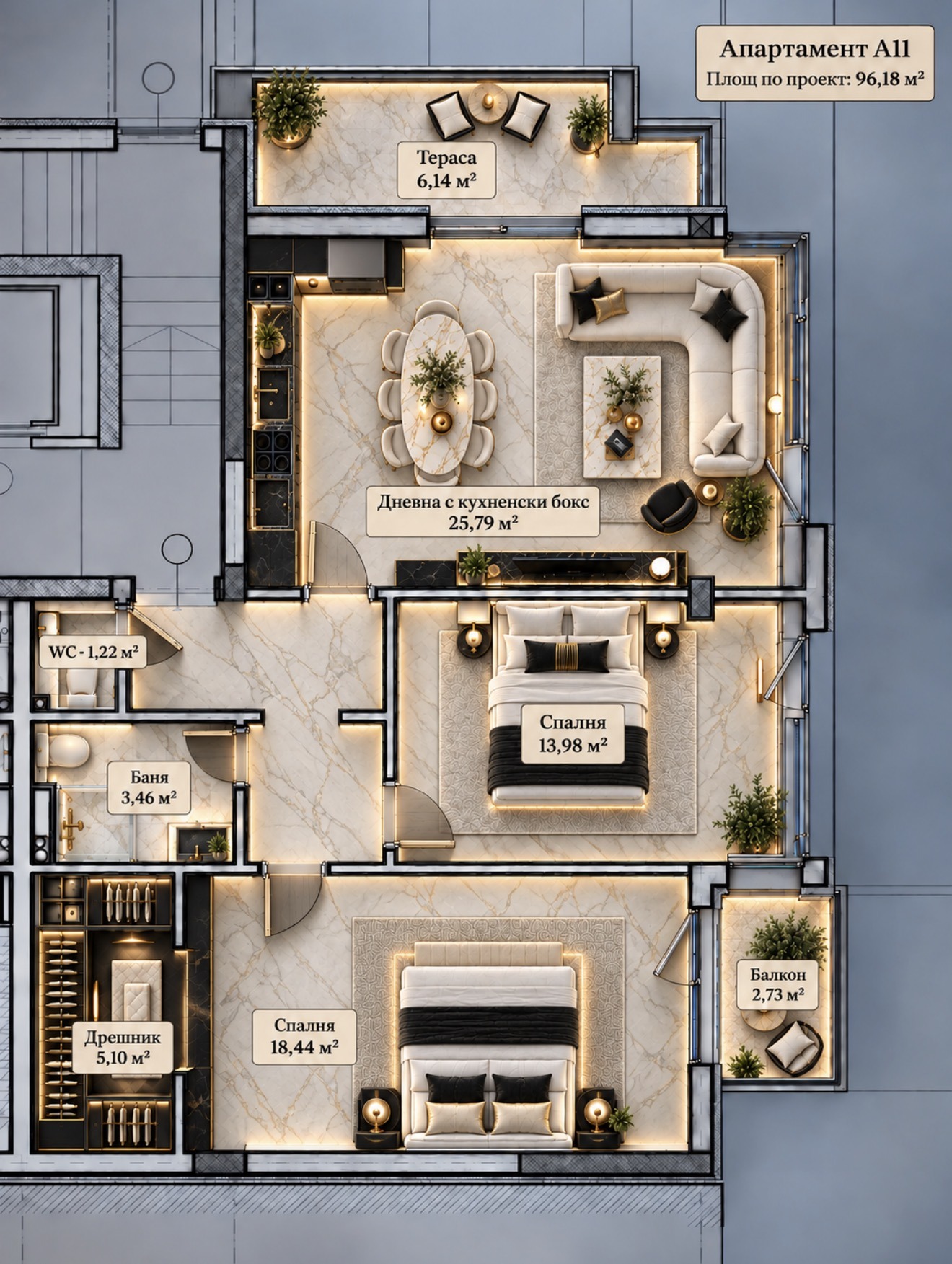 Продава 3-СТАЕН, гр. София, Манастирски ливади, снимка 4 - Апартаменти - 53570976