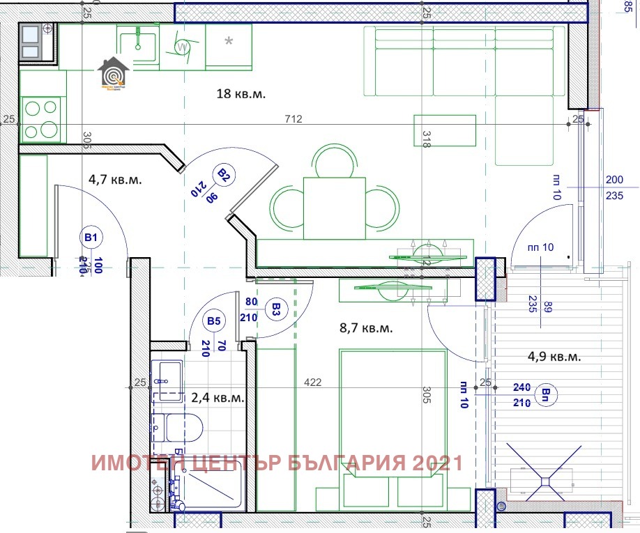 Продава 2-СТАЕН, гр. София, Малинова долина, снимка 2 - Апартаменти - 56295958