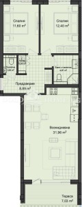 Продава 3-СТАЕН, град Пловдив, Гагарин • 96550 € / 188835.39 лв. • 19562904 3