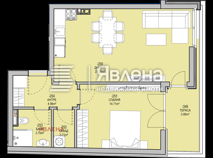 Продава 2-СТАЕН, гр. София, област София-град, снимка 5 - Aпартаменти - 49366318