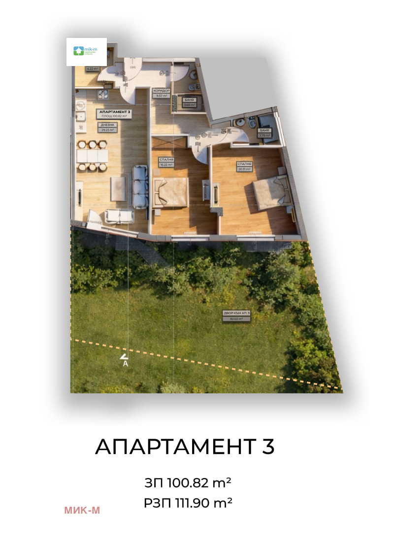 Продава 3-СТАЕН в град София, Овча купел - 112 кв.м / 213 728 € » 418 015.63 лв., МИК-М