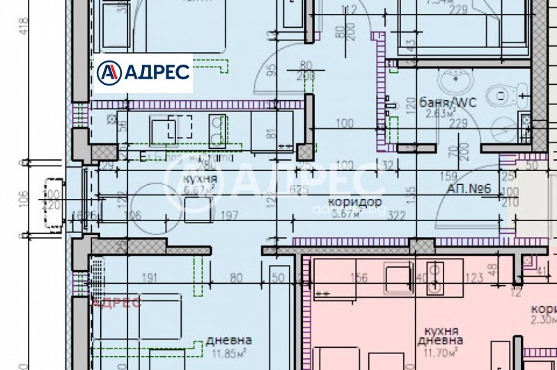 Προς πώληση  2 υπνοδωμάτια Βαρνα , μ-τ Μαναστηρσκη ρηδ , 67 τ.μ | 49191039 - εικόνα [6]