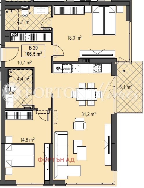 Продава 3-СТАЕН, гр. София, Бояна, снимка 9 - Апартаменти - 54284702