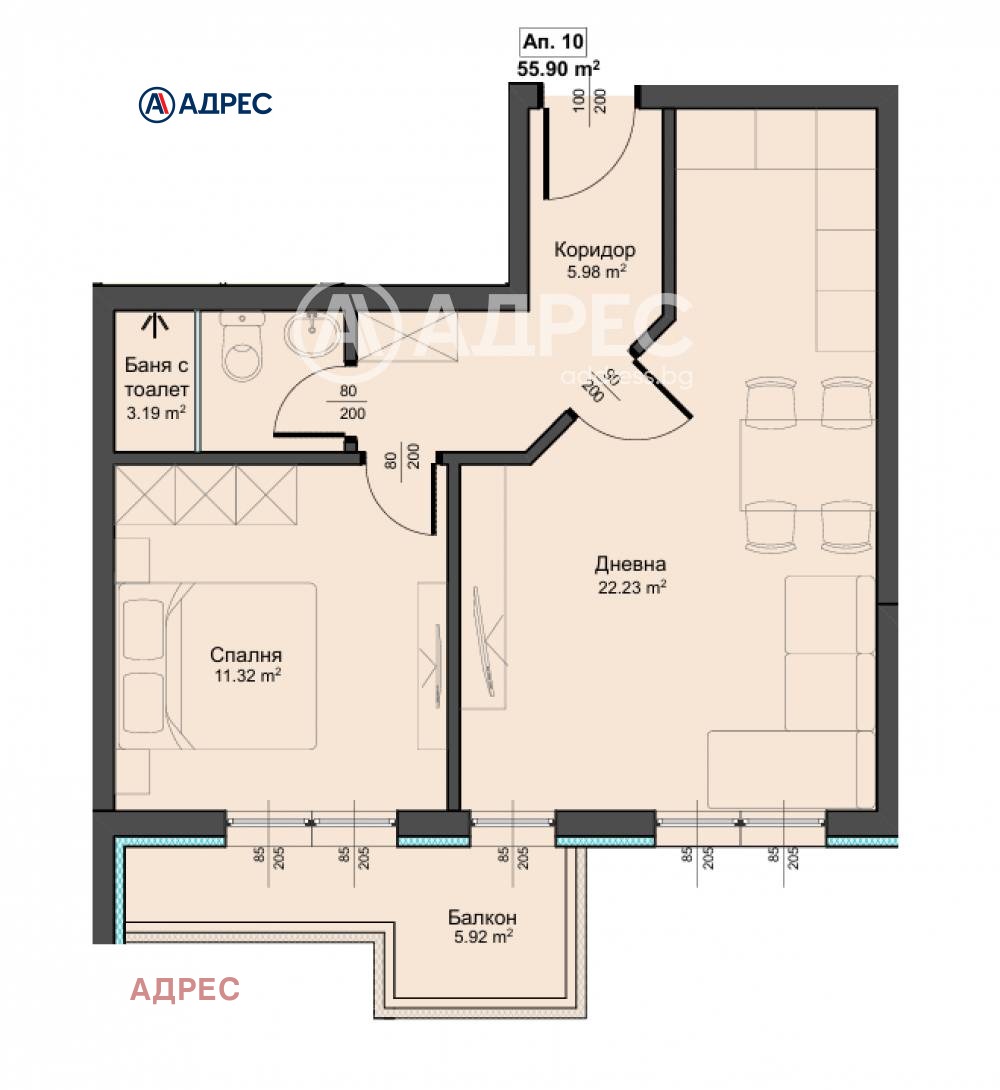 Продава 2-СТАЕН, гр. Варна, Аспарухово