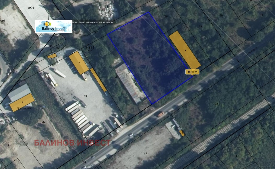 Продава ПАРЦЕЛ, гр. Варна, Западна промишлена зона, снимка 3 - Парцели - 54824685