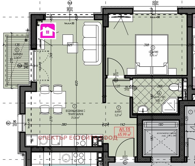 Продава 2-СТАЕН, гр. София, Левски Г, снимка 4 - Апартаменти - 52520466