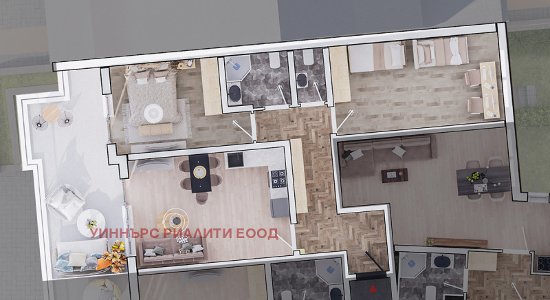 Продава 3-СТАЕН, гр. София, Стрелбище, снимка 2 - Апартаменти - 53349631