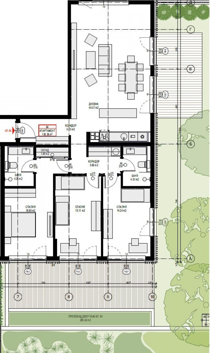Myytävänä  3 makuuhuonetta Sofia , Pantšarevo , 152 neliömetriä | 55580784 - kuva [2]