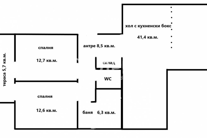 Til salg  3+ soveværelse Sofia , Tsentar , 109 kvm | 34043515