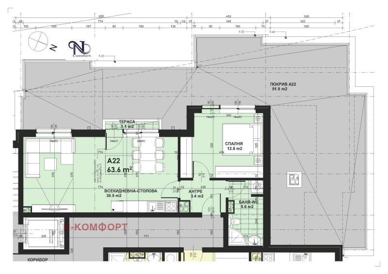 Продава 2-СТАЕН, гр. София, Малинова долина, снимка 6 - Апартаменти - 53161784