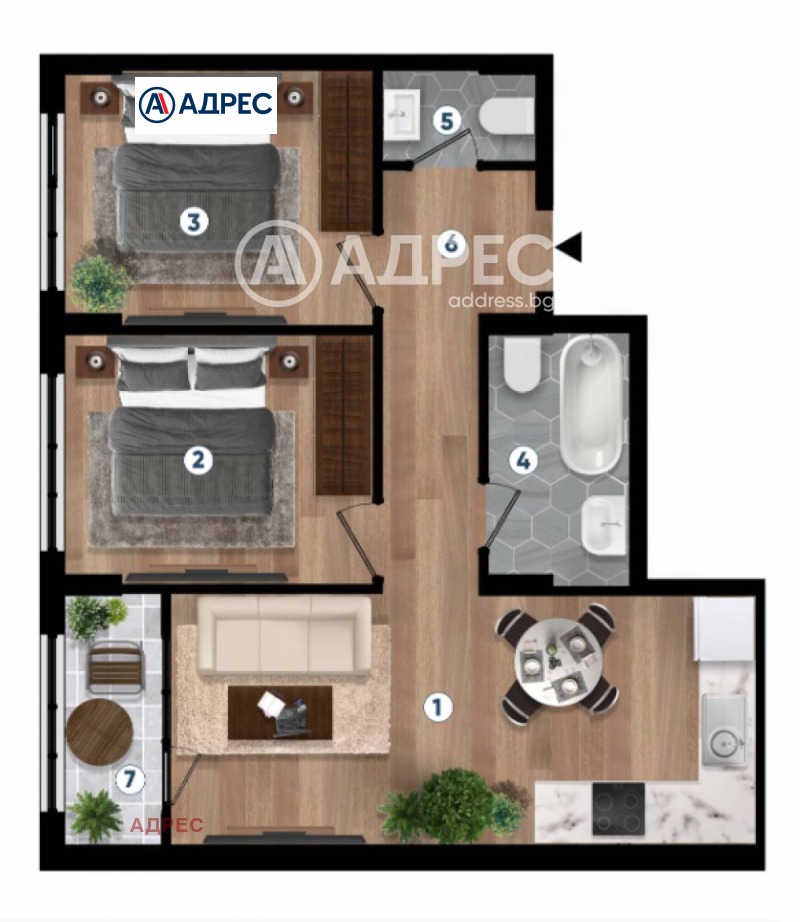 Продава 3-СТАЕН, гр. Варна, к.к. Чайка, снимка 5 - Апартаменти - 53537030