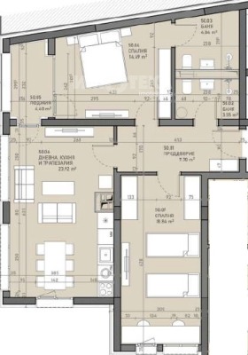 2 slaapkamers Podujane, Sofia 4