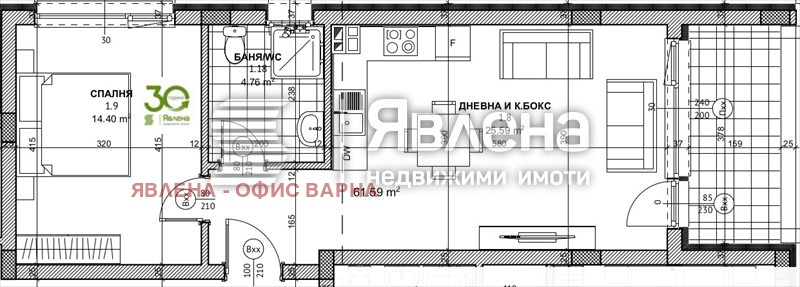 Продава 2-СТАЕН, гр. Варна, м-т Пчелина, снимка 2 - Апартаменти - 52998752