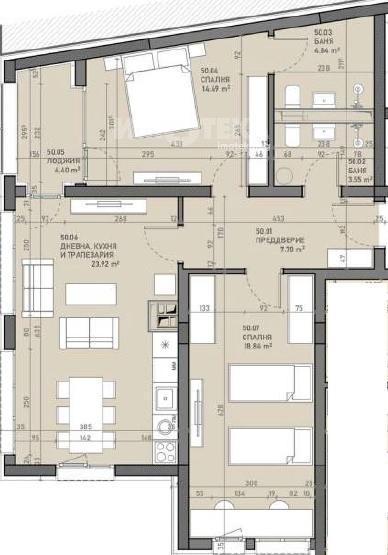 Продаја  2 спаваће собе Софија , Подујане , 114 м2 | 87925418 - слика [4]